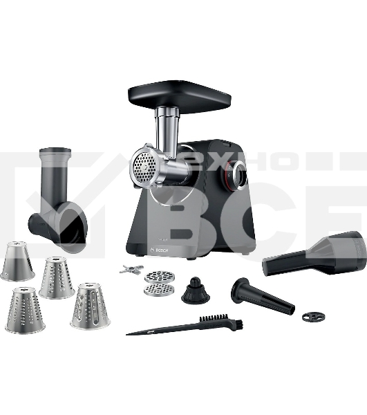 Мясорубка Bosch MFWS440B, 1900W, черный