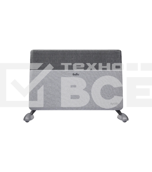 Конвектор Ballu Apollo digital INVERTER Moon Gray BEC/ATI-2501 серый, 2500 Вт, 30 м2, термостат, дисплей, WiFi