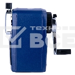 Точилка для карандашей механическая Deli 71156BLUE 1 отверстие металл синий, фото3
