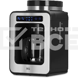 Кофеварка капельная BQ CM7000 Steel-Black, исп. кофе - зерновой/молотый, 0.6 л, 600 Вт