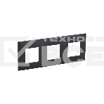Рамка 3-м IEK SKANDY SK-F03G графит SK-M32-K53, фото 1