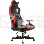 Кресло игровое Knight OUTRIDER черный/красный ромбик эко.кожа с подголов. крестовина металл, фото54