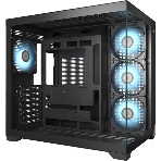 Компьютерный корпус без блока питания PCCooler C3T700 ARGB BK, Midi-Tower, TG, 4x120мм ARGB, 1xUSB-A 3.0 + 1xUSB-A 2.0 + 1xUSB-C, ATX, mATX, mITX черный, фото4