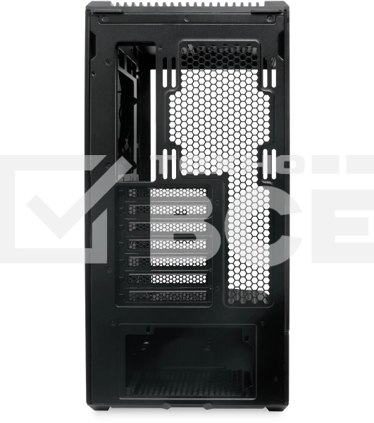 Компьютерный корпус без блока питания HSPD F711-TGbK, Panoramic Full Tower, Black, TG, 0.7 SPCC, no fans ATX, mATX, mITX 190/420/280мм 2x2.5', 2x3.5', 7xPCI 1xUSB-A 3.0, 1xUSB-C 445x235x475мм