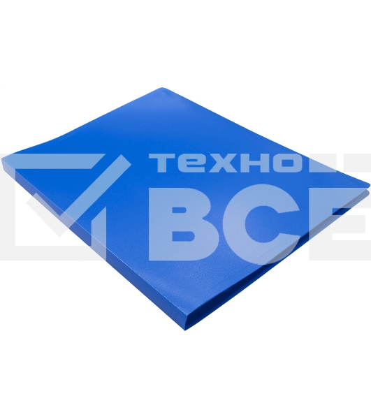 Папка с металлическим зажимом Silwerhof Eco A4, пластик, 0.5мм, синий