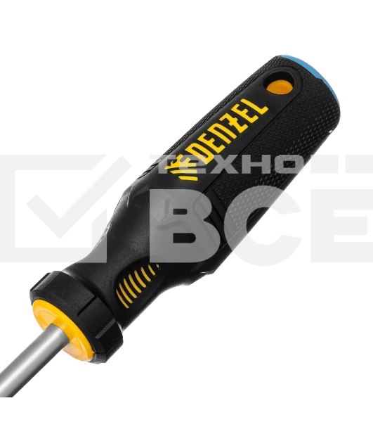 Отвертка Denzel SL8x150 мм, S2, 3к рукоятка