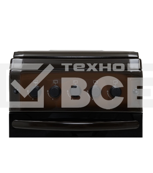 Плита газовая Kraft KF-FSF5423AGbR черный, конфорок 4 шт, духовка 58 л, 50 см x 88.4 см x 57.8 см