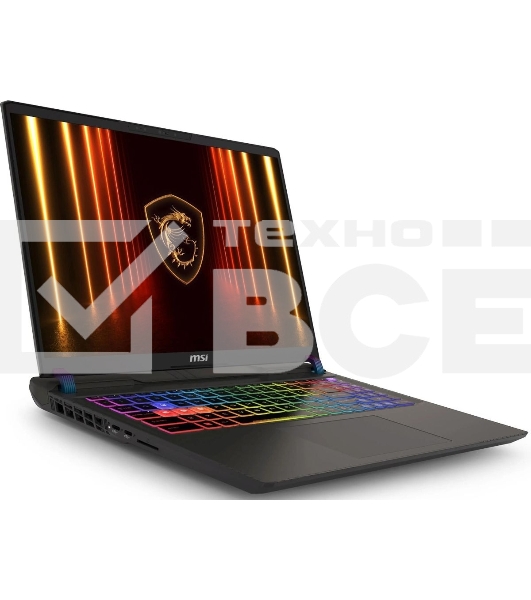 Ноутбук MSI Vector A16 HX A8WHG-033XRU серый AMD Ryzen 9 8940HX/16Gb/SSD 1Tb/RTX 5070Ti 12Gb/16