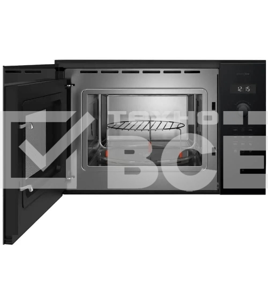 Микроволновая печь встраиваемая Bosch BEL454MB1F 6 Series, 900Вт,LED-display,AutoPilot 8, 25 л, гриль, черный, 382x594x388 мм
