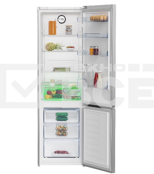 Холодильник Beko B1RCSK402S серебристый 267/113л морозилка снизу