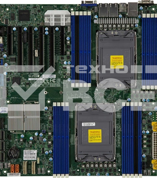 Серверная материнская плата Supermicro X12DPI-NT6-B, сокет LGA4189, Intel C621A, DDR4 ECC, 18xDDR4, 4xPCIe 4.0 x16, 2xPCIe x8, M.2, 14xSATA, 2x10GbE, 4xUSB 3.2, VGA, COM, E-ATX