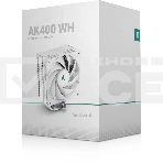 Кулер для процессора DEEPCOOL AK400 WH белый, 120 мм, алюминий/медь, 1850 об/мин, 29 дБ, 4 pin, 220 Вт, 155 мм, фото2