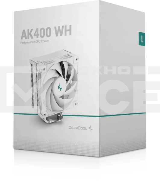 Кулер для процессора DEEPCOOL AK400 WH белый, 120 мм, алюминий/медь, 1850 об/мин, 29 дБ, 4 pin, 220 Вт, 155 мм