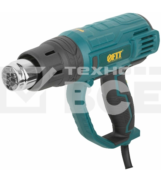 Фен технический FIT HG-2003 2000 Вт, 350/600 °C, 300/500 л/мин, рез. накл., коробка