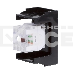 Розетка компьютерная DKC Viva 45238 1-м 1 мод. RJ45 кат.5E черный, фото3