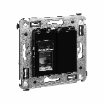 Розетка компьютерная DKC Avanti 4402463 RJ-45 одинарная, категория 5e 'Черный квадрат', фото3