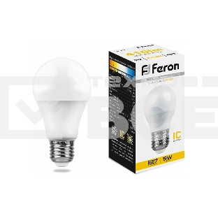 Лампа светодиодная FERON LB-38 (25404) 5W 230V E27 2700K G45
