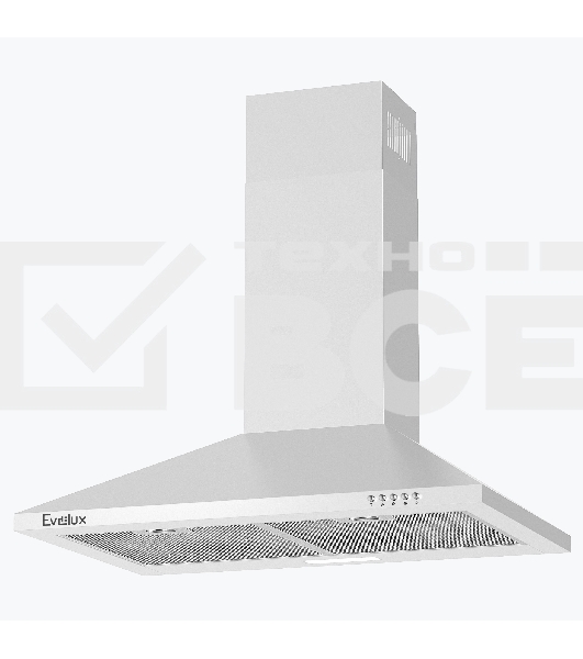 Вытяжка каминная Evelux Favorite 60 W белый, 60 см, 750 куб. м/ч, 45 дБ