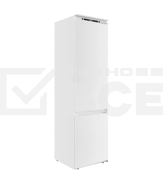 Встраиваемый холодильник Maunfeld MBF193NFWGR Inverter белый двухкамерный 209/64 л морозилка снизу, No Frost