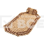 Накидка на сиденье NOVA BRIGHT массажная с подголовником (деревянная, покрытая светлым лаком) (127х38см) 36578, фото3