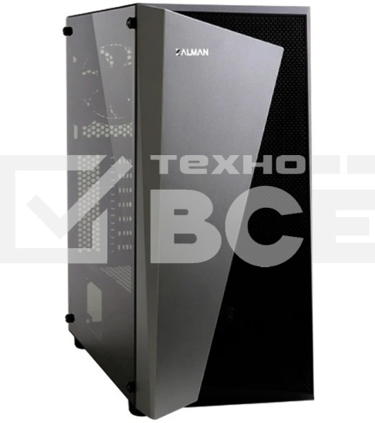 Компьютерный корпус ZALMAN S4 Plus, ATX, BLACK, WINDOW, 1x5.25