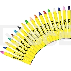 Восковые мелки Silwerhof Color, круглые, 18 цветов, длина 80мм, диаметр 8мм, картонная коробка с европодвесом, фото3