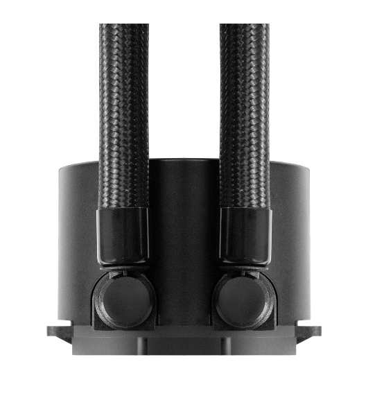 Комплект жидкостного охлаждения ExeGate BlackWater-120V3.PWM.RGb (RGb подсветка, LGA2066/2011/1366/1150/1151/1155/1156/1200/1700/1851/AM4/AM5/FM1/FM2/FM2+/AM2/AM2+/AM3/AM3+, TDP 150W, Fan 120мм 4pin PWM 600-1800RPM Hydro bearing, помпа 3pin 2700RPM, макс. шум 37db, с термопастой, на винтах, черный, Color Box)