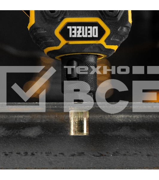 Заклепки резьбовые Denzel стальные, оцинкованные, М10, пластиковый кейс, 35 шт.