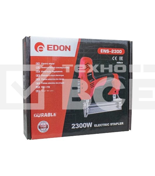 Степлер электрический EDON ENS-2300 черный/красный 39973 2300Вт