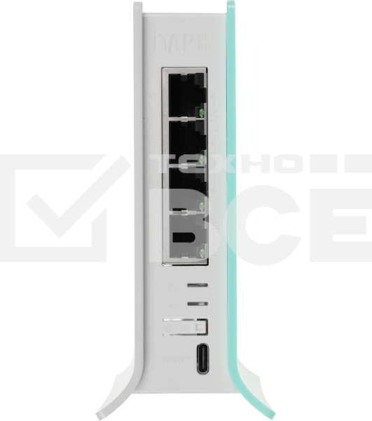 Роутер беспроводной MikroTik hAP ax lite (L41G-2AXD) AX600 10/100/1000BASE-TX голубой