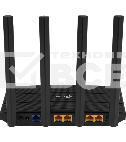 Роутер беспроводной TP-Link Archer C6U AC1200 10/100/1000BASE-TX/4G ready черный