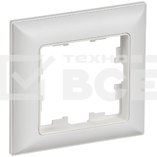 Рамка 1-м IEK BR-M12-12-K91 BRITE РУ-1-БрАБ арктич. бел./бел.