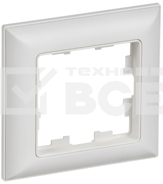 Рамка 1-м IEK BR-M12-12-K91 BRITE РУ-1-БрАБ арктич. бел./бел.