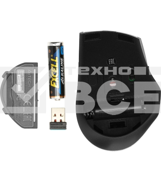 Мышь беспроводная A4Tech Fstyler FG35 золотистый/черный, 2000 dpi, радиоканал, USB, кнопки - 6