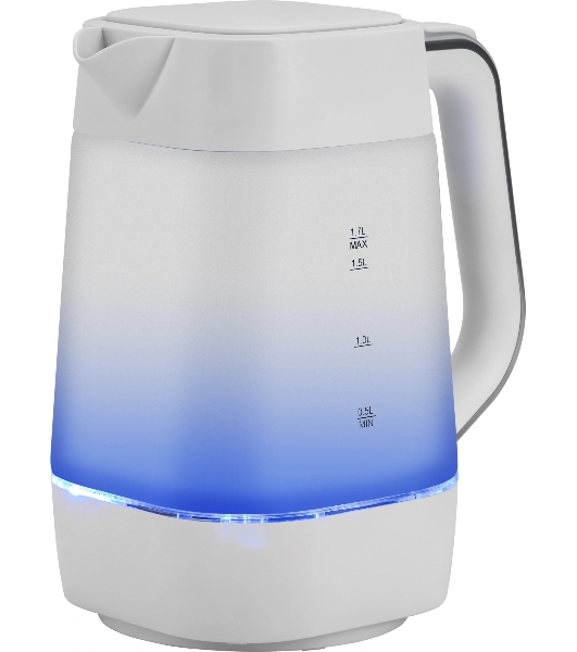 Чайник электрический Vitek VT-WK1058 1.7л. 2200Вт белый корпус: стекло/пластик