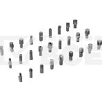 Набор инструментов Denzel 1/2', 1/4', CrV, S2, пластиковый кейс, 194 предмета, фото10