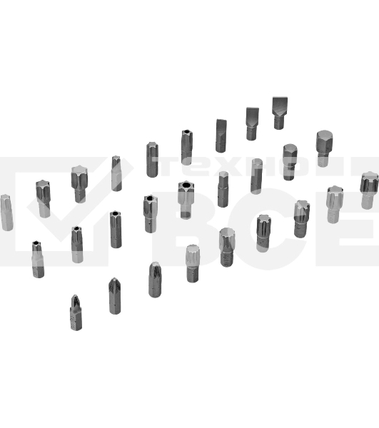 Набор инструментов Denzel 1/2', 1/4', CrV, S2, пластиковый кейс, 194 предмета