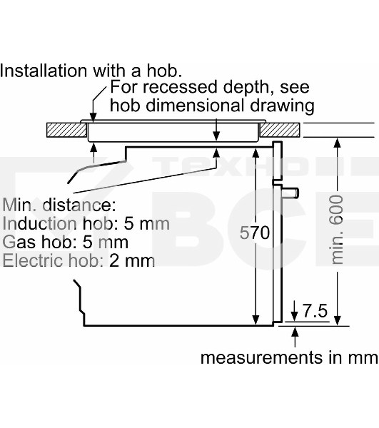 Духовой шкаф электрический Bosch HUA736EA0T черный