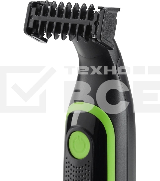 Машинка для стрижки Polaris PHC 0303RB черный/лайм 240Вт