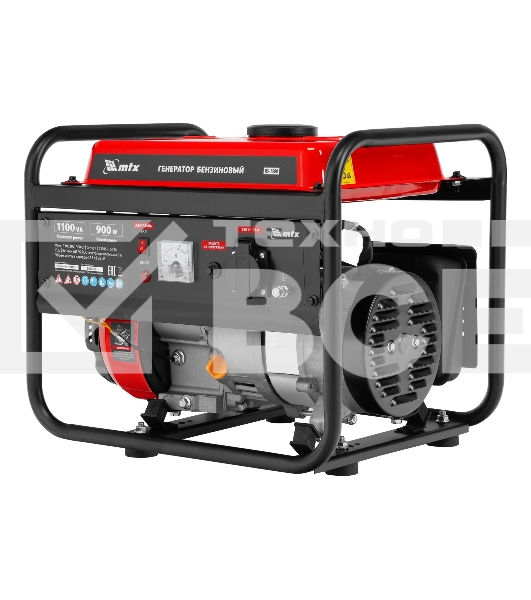 Генератор бензиновый MTX RS-1500, 1,1 кВт, 230В, ручной стартер