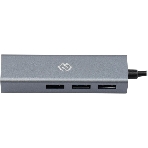 USB-концентратор Digma DHUB-LAN-4port, USB-C + USB-A, USB 3.0+USB 2.0, USB, фото2