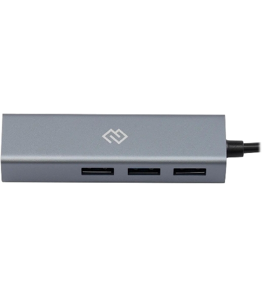 USB-концентратор Digma DHUB-LAN-4port, USB-C + USB-A, USB 3.0+USB 2.0, USB