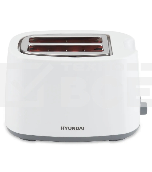 Тостер Hyundai HYT-2301 800Вт белый/серый