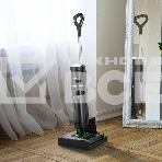 Пылесос вертикальный моющий Kitfort КТ-5259 черный/зеленый, питание от аккумулятора, 200 Вт, уборка влажная/сухая, пылесборник 0.8 л, работа от АКБ max 30 мин, фото4
