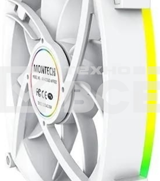 Вентилятор для корпуса MONTECH AX120 PWM белый, 120 мм, 1600 об/мин, 27 дБ, 4 pin
