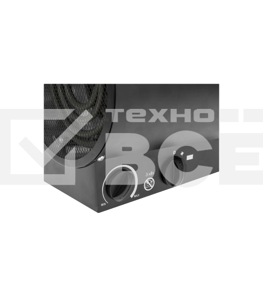 Пушка тепловая электрическая Rexant 60-0037 круглая, прямоугольная подставка, ТЭН, 3кВт