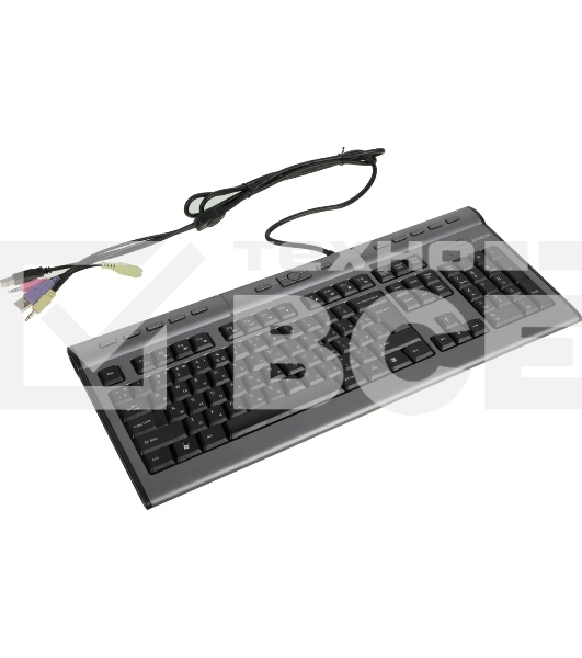 Клавиатура A4Tech KLS-7MUU проводная USB серебристый/черный