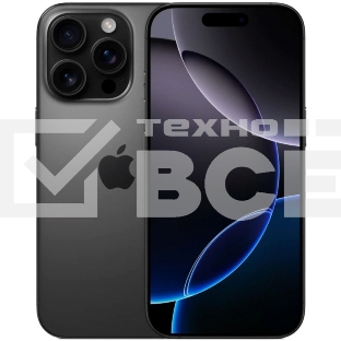 Смартфон Apple iPhone 16 Pro, 8/256Gb, черный титан