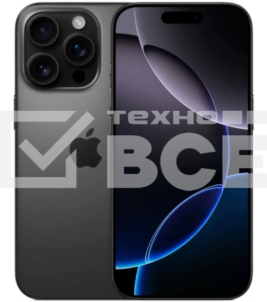 Смартфон Apple iPhone 16 Pro, 8/256Gb, черный титан