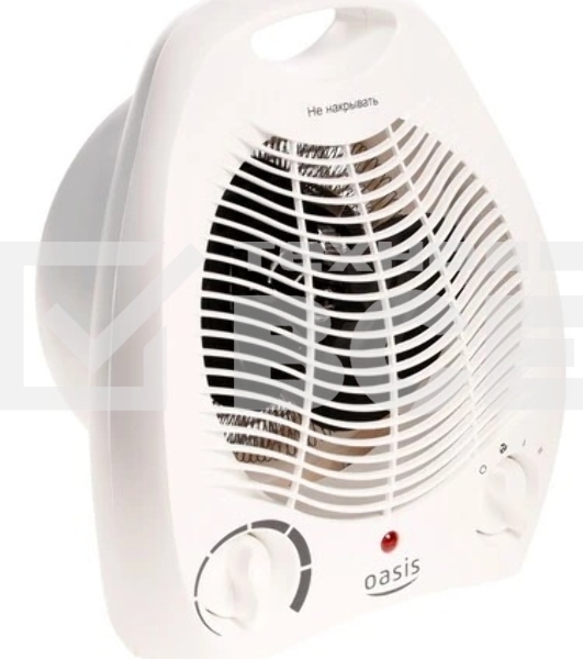 Тепловентилятор Oasis SB-20R белый, 2000 Вт, 20 м2